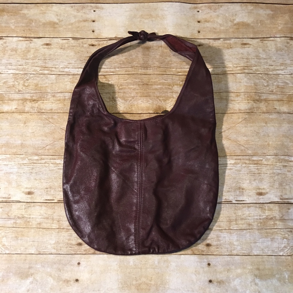 Vintage Brown Leather Shoulder Bag